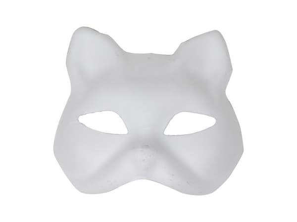 Vit kattmask, måla själv