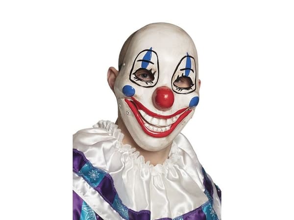 Clownmask med rörlig käke