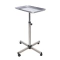 Miniatyrbillede 1 af 2: Justerbar Højde Salon Trolley, Aluminiumslegering, Universelle Hjul,Sølv