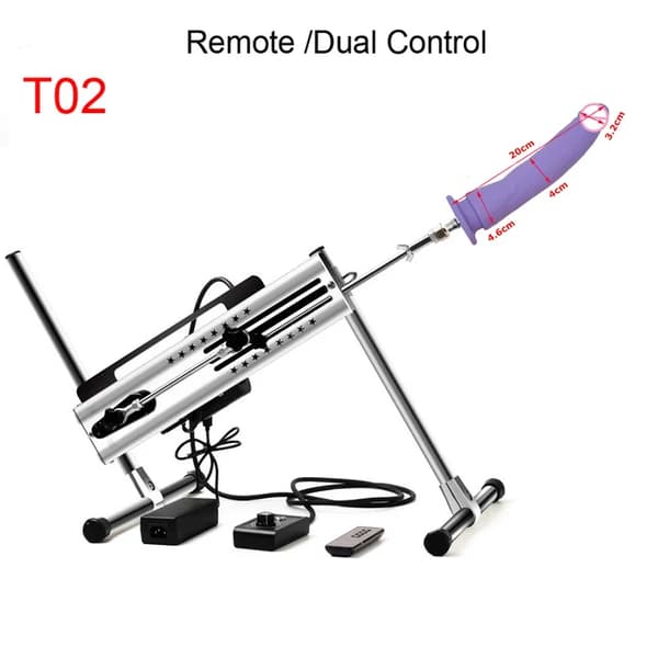 Sexmaskine, Kraftfuld 120w Motor, Bærbar Strap-On Design, T02 Fjernbetjening