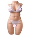Miniatyrbild 1 av 2: Elektrisk torso för vuxna män, realistiska bröst, automatisk vaginal sugning, Pologne, elektrisk version