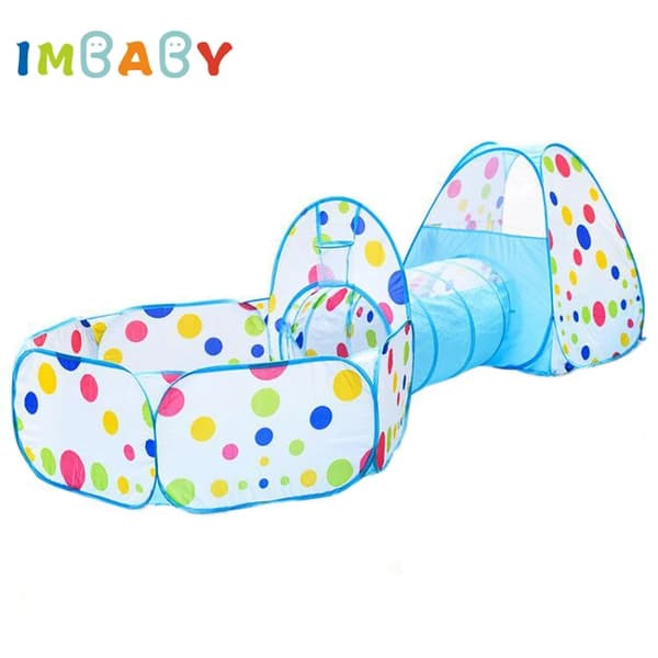 Babylekhage, hopfällbar design, havsbollar pool, Blå