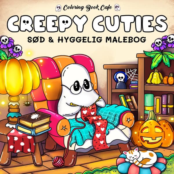 Creepy Cuties - Cozy Coloring sd og hyggelig malebog