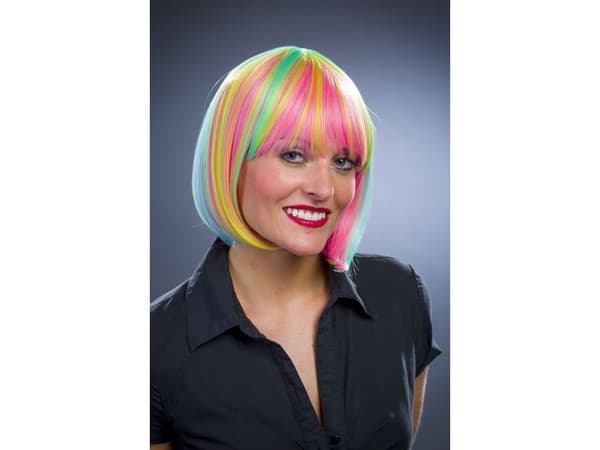 Rainbow UV paryk