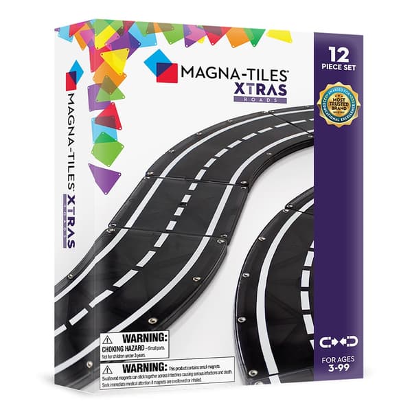 MAGNA-TILES - XTRAS Roads 12 Piece Set (90235B)