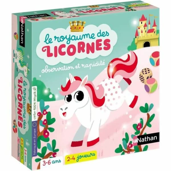 Sällskapsspel Nathan Le royaume des licornes (FR)