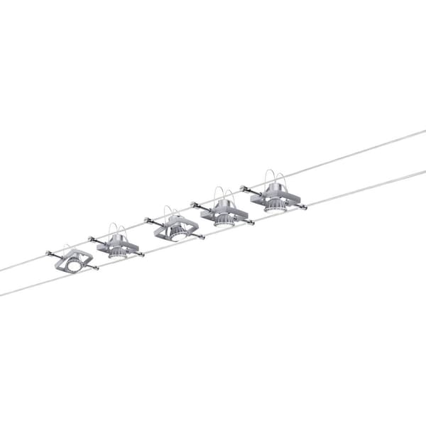 Paulmann MacII 94133 Komplett vajersystem GU5.3 50 W LED Krom (matt)