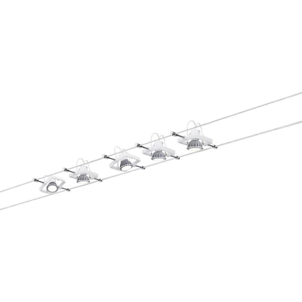 Paulmann MacII 94134 Komplett vajersystem GU5.3 50 W LED Vit