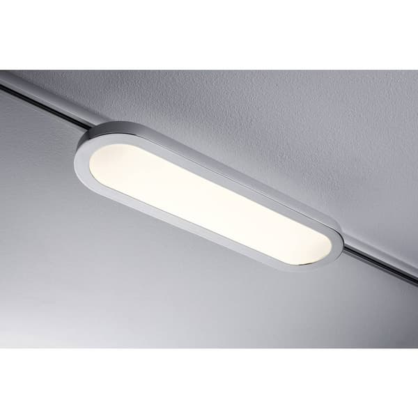 Paulmann Panel Loop Högvolt-skensystem URail LED fast installerad 7 W LED Krom (matt), Krom