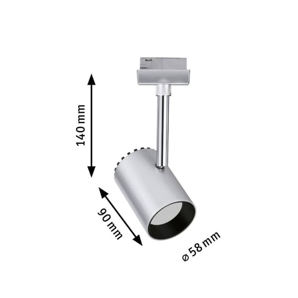 Paulmann Shine Högvolt-skensystem URail LED fast installerad 5 W LED Krom (matt)