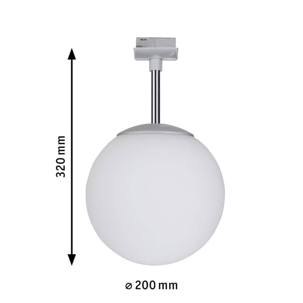 Paulmann Globe Small Högvolt-skensystem URail E14 10 W LED Krom (matt)