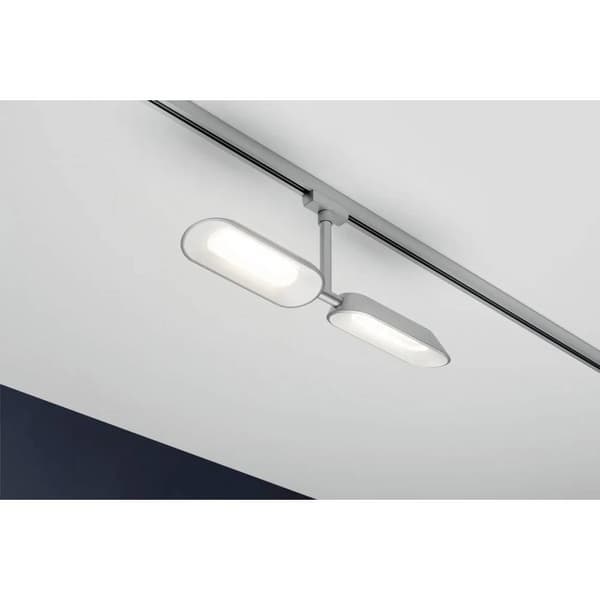 Paulmann Dipper Högvolt-skensystem URail LED fast installerad 16 W LED Krom (matt), Vit