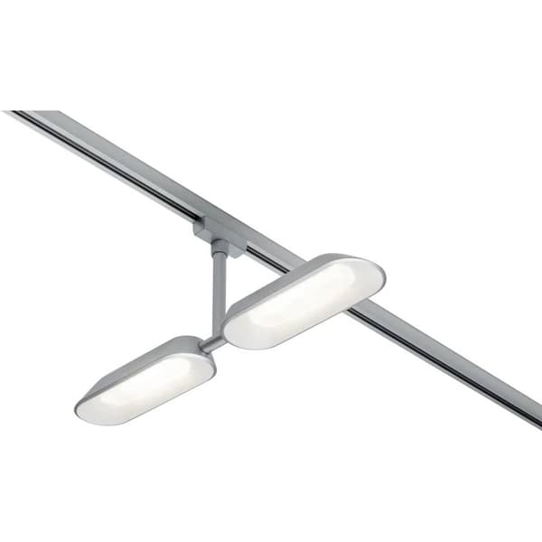 Paulmann Dipper Högvolt-skensystem URail LED fast installerad 16 W LED Krom (matt), Vit Krom, Vit