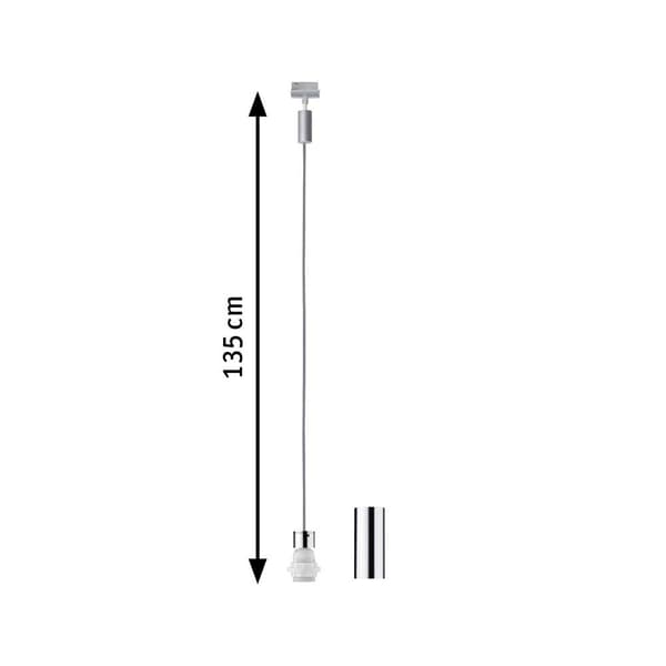 Paulmann Högvolt-skensystem Universal E27 20 W LED Krom (matt), Krom
