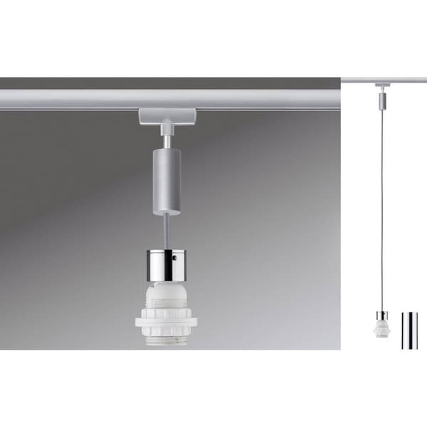 Paulmann Högvolt-skensystem Universal E27 20 W LED Krom (matt), Krom Krom