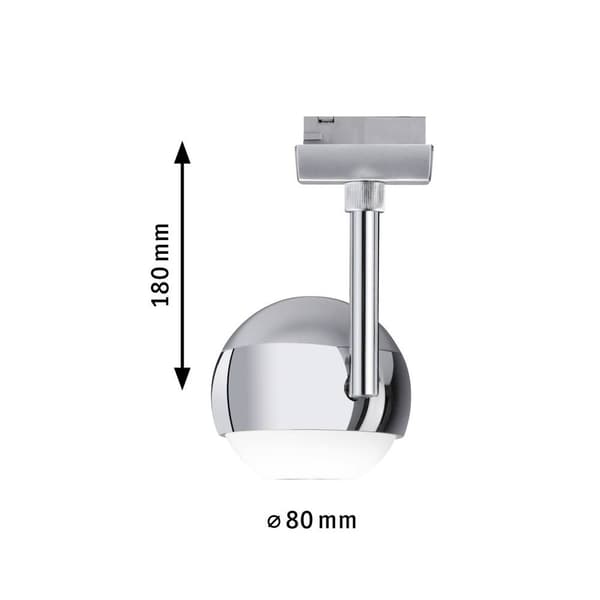 Paulmann Capsule II Högvolt-skensystem URail LED fast installerad 6 W LED Krom (matt), Krom