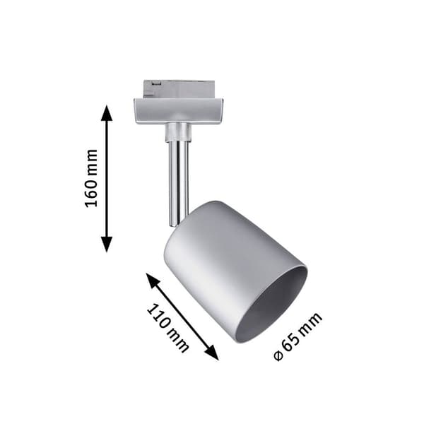 Paulmann Cover Högvolt-skensystem URail GU10 10 W LED Krom (matt), Krom