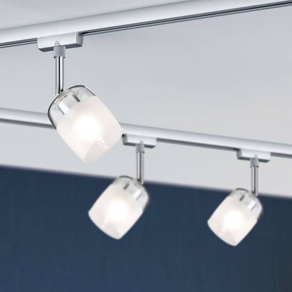 Paulmann Blossom Högvolt-skensystem URail G9 10 W LED Krom (matt), Satin