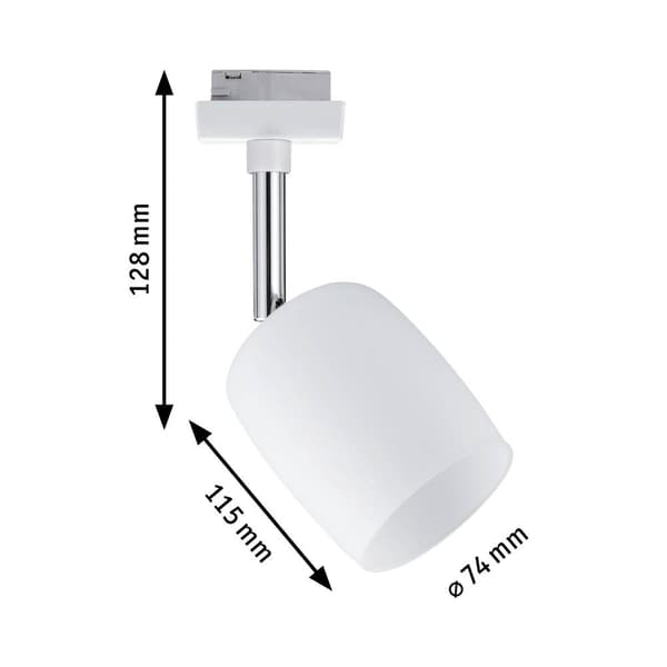 Paulmann Blossom Högvolt-skensystem URail Vit, Satin