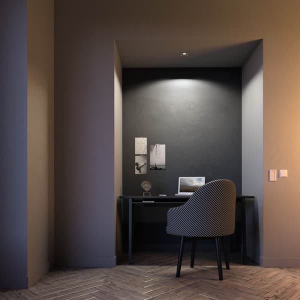 Philips Hue WA Milliskin Downlight Firkantet 5w Alu