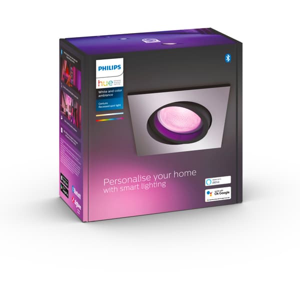 Philips Hue WCA Centura Downlight Firkantet 5,7W Alu
