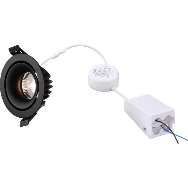 J&EL Aura downlight 9W matt sort