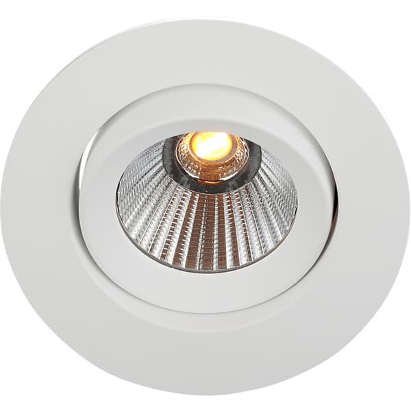 Namron Alfa reflektor 360tilt Downlight WarmDim 8W matt hvit