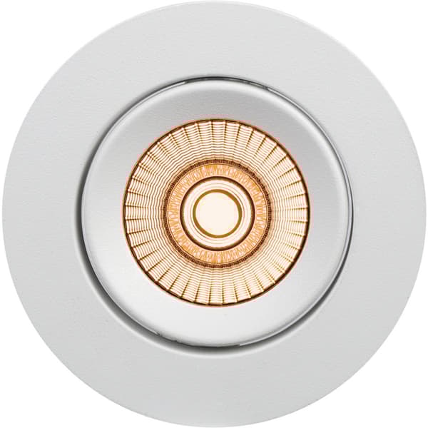 Namron Alfa reflektor 360tilt Downlight WarmDim 8W matt hvit
