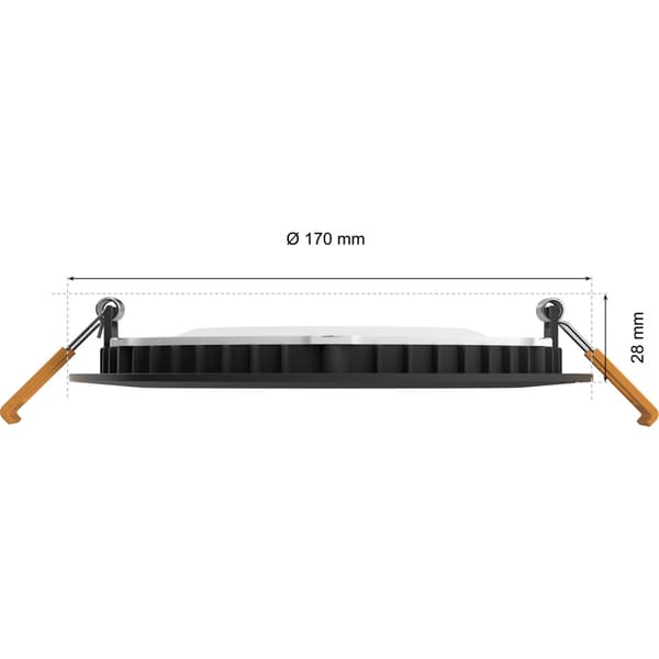 Philips Hue WCA Slim Downlight L 170mm Sort