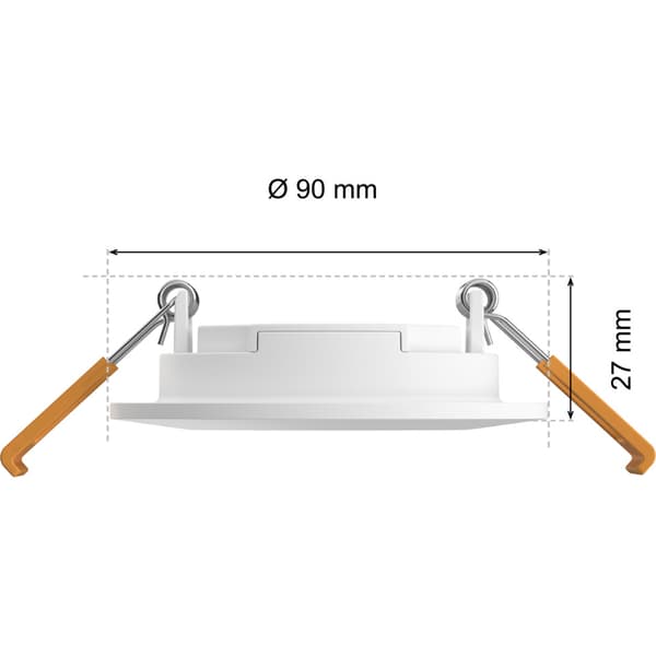 Philips Hue WCA Slim Downlight S 90mm Hvit Multipack