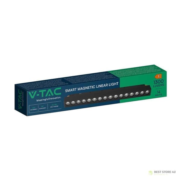 SMART 48V V-TAC 14W LED CCT 30° SMART WiFi-SKENLAMPA Svart VT-3614 2700K-6400K 1300lm 3 års garanti