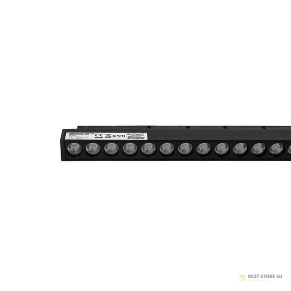 SMART 48V V-TAC 20W LED CCT 30st SMART WiFi-SKENLAMPA Svart VT-3621 2700K-6400K 2000lm 3 års garanti
