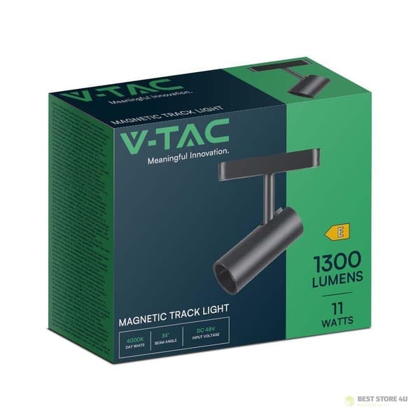 Projektorin valaisin magneettikiskojärjestelmä 48V V-TAC 11W LED 34st VT-42010 3000K 1300lm 3 vuoden takuu