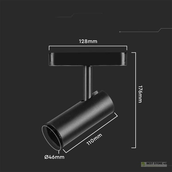 Projektorin valaisin magneettikiskojärjestelmä 48V V-TAC 11W LED 34st VT-42010 3000K 1300lm 3 vuoden takuu