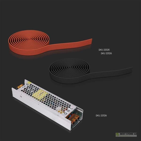 Klämma 36x25mm 48V V-TAC Svart 3 års garanti