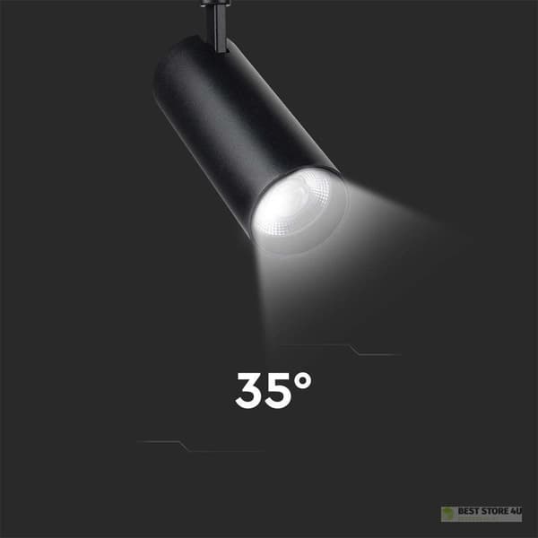 Skinnesystem 3F V-TAC 40W LED 35st CCT CRI90+ Sort VT-47050 2700K-4000K-6000K 3150lm