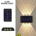 Miniatyrbillede 2 af 5: 4-Pak Solcellelampe Til Facadevæg Udendørs – Facadebelysning Solcelle Sort