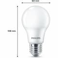 Miniatyrbild 3 av 4: Självlysande ledning Philips E27 F 8 W 60 W (2700 K)