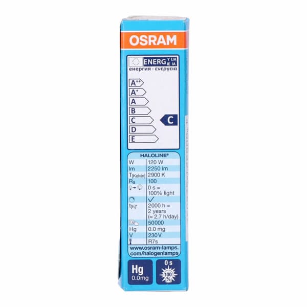Halogen Pære Osram Haloline Lineær 120 W R7s 2250 Lm (2900 K)