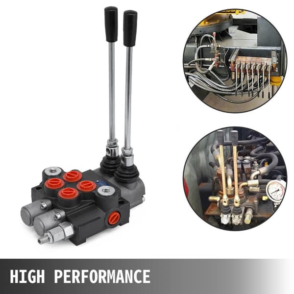 3600psi 11gpm 2 spolar riktad hydraulisk styrventil med fjäderretur, dubbelverkande, flera kontrollmetoder