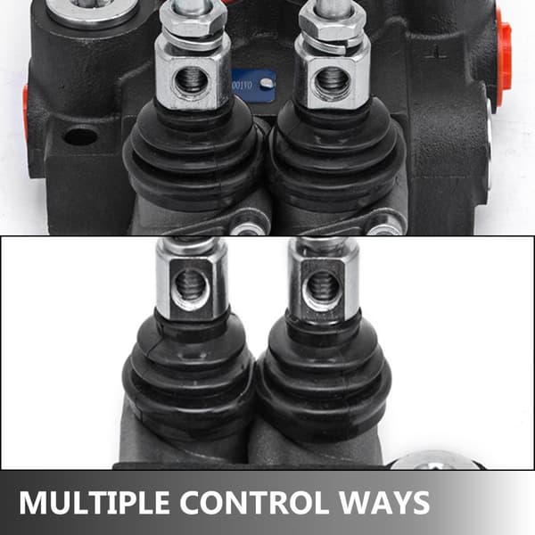 3600psi 11gpm 2 spolar riktad hydraulisk styrventil med fjäderretur, dubbelverkande, flera kontrollmetoder