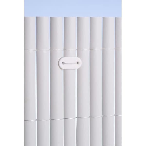 NATUR Uppsättning med 26 nätfästen - Plastskärmar och kanaler - Vit - (Slips + 14 cm plastbelagd tråd)