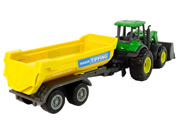 Farm Vehicle Tractor Trailer D Green