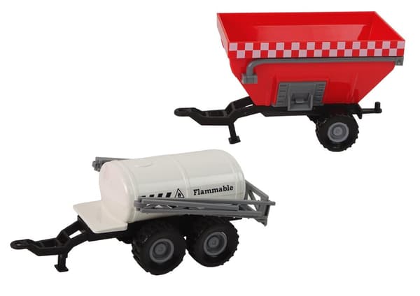 Farmer Tractor Set + 2 Farm Machines Farm Truck Set