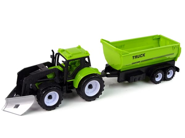 Farm Vehicle Set Tractor Harvester Tanker Semi-trailer