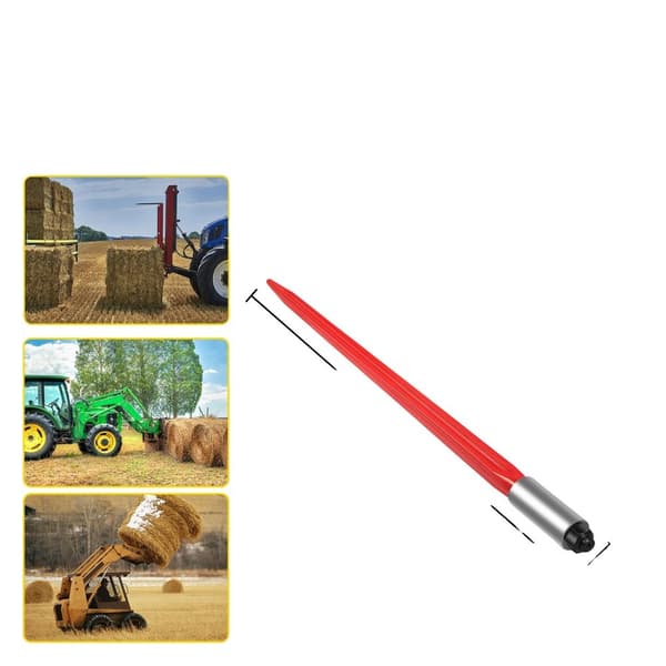 Hay Spear, Høj Belastningskapacitet 4500 lb, Holdbar Stål Konstruktion,45x1250 4500lb 36x810 1350lb