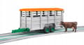 Miniatyrbillede 8 af 9: Kvægtrailer, ko BRUDER 02227 Profi serie 1:16