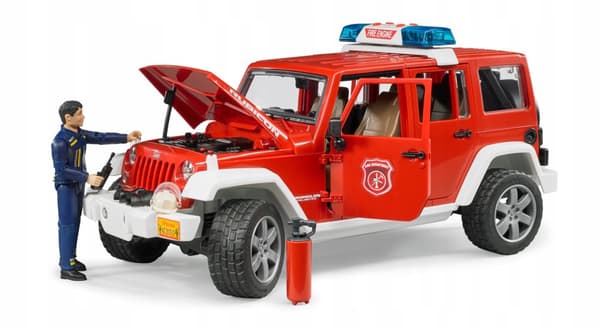 Brandbil Jeep Wrangler BRUDER 02528 Profi serie 1:16