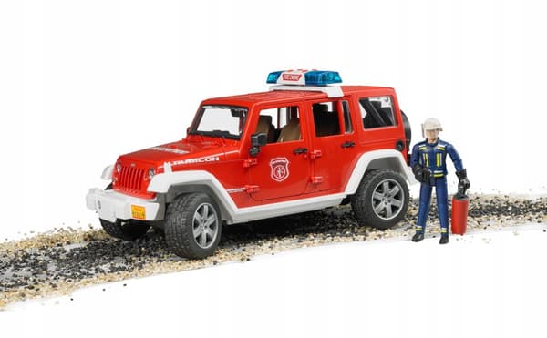Brandbil Jeep Wrangler BRUDER 02528 Profi serie 1:16
