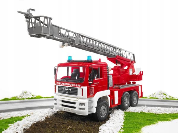 MAN Brandbil med stige BRUDER 02771 Profi-serie 1:16